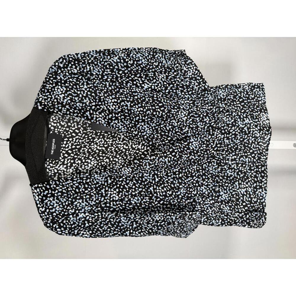 The Kooples Summer Dot Peplum Wrap Blouse 100% Viscose US Small FR 1 NWT $225 - Picture 3 of 8